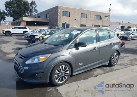 2017 Ford C-Max Energi Titanium из США, поврежденный, VIN 1FADP5FU7HL112640